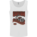 American Custom Motorcycles Biker Motorbike Mens Vest Tank Top White