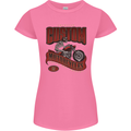 American Custom Motorcycles Biker Motorbike Womens Petite Cut T-Shirt Azalea