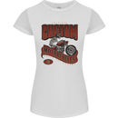 American Custom Motorcycles Biker Motorbike Womens Petite Cut T-Shirt White