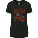 American Custom Motorcycles Biker Motorbike Womens Wider Cut T-Shirt Black
