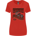 American Custom Motorcycles Biker Motorbike Womens Wider Cut T-Shirt Red