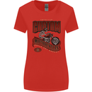 American Custom Motorcycles Biker Motorbike Womens Wider Cut T-Shirt Red