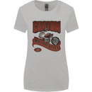 American Custom Motorcycles Biker Motorbike Womens Wider Cut T-Shirt Sports Grey