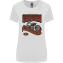 American Custom Motorcycles Biker Motorbike Womens Wider Cut T-Shirt White