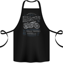 American Custom Motorcycles Motorbike Biker Cotton Apron 100% Organic Black