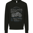 American Custom Motorcycles Motorbike Biker Kids Sweatshirt Jumper Black