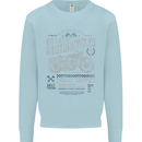 American Custom Motorcycles Motorbike Biker Kids Sweatshirt Jumper Light Blue