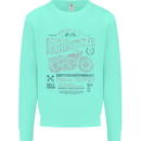 American Custom Motorcycles Motorbike Biker Kids Sweatshirt Jumper Peppermint