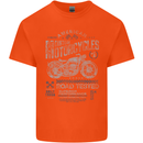 American Custom Motorcycles Motorbike Biker Kids T-Shirt Childrens Orange