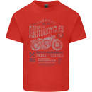American Custom Motorcycles Motorbike Biker Kids T-Shirt Childrens Red