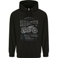 American Custom Motorcycles Motorbike Biker Mens 80% Cotton Hoodie Black