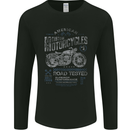 American Custom Motorcycles Motorbike Biker Mens Long Sleeve T-Shirt Black
