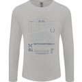 American Custom Motorcycles Motorbike Biker Mens Long Sleeve T-Shirt Sports Grey