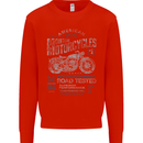 American Custom Motorcycles Motorbike Biker Mens Sweatshirt Jumper Bright Red