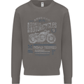 American Custom Motorcycles Motorbike Biker Mens Sweatshirt Jumper Charcoal