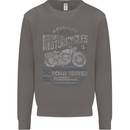 American Custom Motorcycles Motorbike Biker Mens Sweatshirt Jumper Charcoal