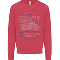 American Custom Motorcycles Motorbike Biker Mens Sweatshirt Jumper Heliconia
