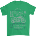 American Custom Motorcycles Motorbike Biker Mens T-Shirt Cotton Gildan Irish Green