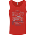 American Custom Motorcycles Motorbike Biker Mens Vest Tank Top Red