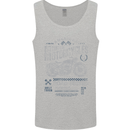 American Custom Motorcycles Motorbike Biker Mens Vest Tank Top Sports Grey