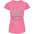 American Custom Motorcycles Motorbike Biker Womens Petite Cut T-Shirt Azalea