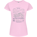 American Custom Motorcycles Motorbike Biker Womens Petite Cut T-Shirt Light Pink