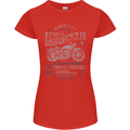 American Custom Motorcycles Motorbike Biker Womens Petite Cut T-Shirt Red