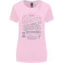 American Custom Motorcycles Motorbike Biker Womens Wider Cut T-Shirt Light Pink