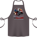 American Customs Hot Rod Garage USA Cotton Apron 100% Organic Dark Grey