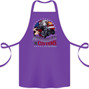 American Customs Hot Rod Garage USA Cotton Apron 100% Organic Purple