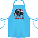 American Customs Hot Rod Garage USA Cotton Apron 100% Organic Turquoise