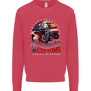 American Customs Hot Rod Garage USA Kids Sweatshirt Jumper Heliconia