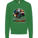 American Customs Hot Rod Garage USA Kids Sweatshirt Jumper Irish Green
