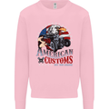 American Customs Hot Rod Garage USA Kids Sweatshirt Jumper Light Pink