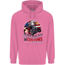 American Customs Hot Rod Garage USA Mens 80% Cotton Hoodie Azelea