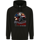 American Customs Hot Rod Garage USA Mens 80% Cotton Hoodie Black