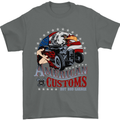 American Customs Hot Rod Garage USA Mens T-Shirt Cotton Gildan Charcoal