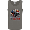 American Customs Hot Rod Garage USA Mens Vest Tank Top Charcoal