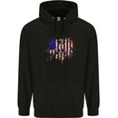 American Eagle Flag 4th of July USA Childrens Kids Hoodie Black