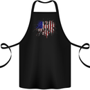 American Eagle Flag 4th of July USA Cotton Apron 100% Organic Black