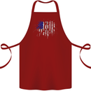 American Eagle Flag 4th of July USA Cotton Apron 100% Organic Maroon