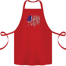 American Eagle Flag 4th of July USA Cotton Apron 100% Organic Red