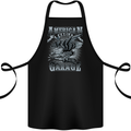 American Eagle Garage Motorbike Motorcycle Cotton Apron 100% Organic Black