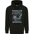 American Eagle Garage Motorbike Motorcycle Mens Hoodie Black