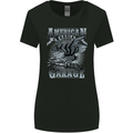 American Eagle Garage Motorbike Motorcycle Womens Wider Cut T-Shirt Black