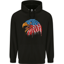American Eagle USA Flag July 4th Childrens Kids Hoodie Black