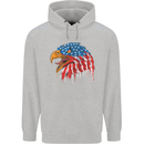 American Eagle USA Flag July 4th Childrens Kids Hoodie Sports Grey