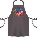 American Eagle USA Flag July 4th Cotton Apron 100% Organic Dark Grey