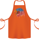 American Eagle USA Flag July 4th Cotton Apron 100% Organic Orange