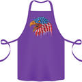 American Eagle USA Flag July 4th Cotton Apron 100% Organic Purple